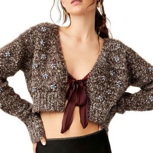 Twinkle Tie Front Crop Cardigan.